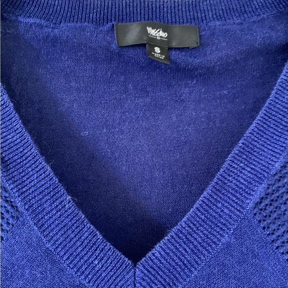 Mossimo Cobalt Blue Vneck Light Sweater SIZE S - Picture 7 of 10